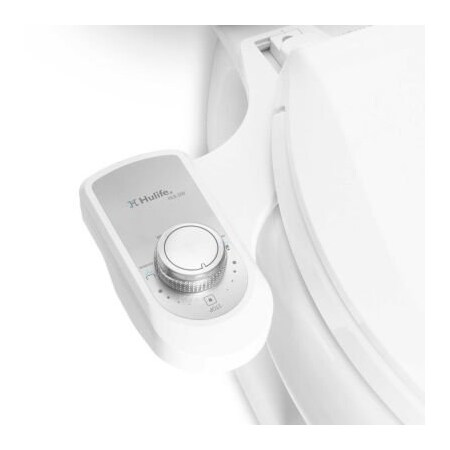 Mungsube Enterprises Inc Hulife Non-Electric Bidet Seat Attachment with Dual Nozzle, Self Cleaning, Cold Water HLB-200